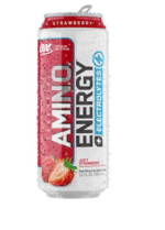 ESSENTIAL AMIN.O. ENERGY + ELECTROLYTES – Sparkling Hydration Drink – Juicy Strawberry (12-Pack)
