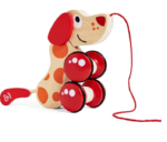 (1, 40 x 40 cm) – Hape E0347 Pepe Pull Along – Walk Along Wooden Dog Toy – Virtual Pet - Image 3